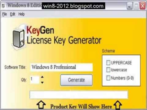 Keygen license key generator windows 8 key